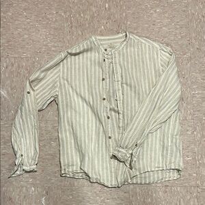 Striped Beige Men's Shirt